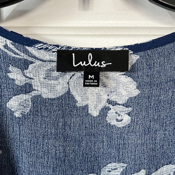 Brand new, never worn, Lulu’s navy blue dress, size Medium - Picture 2 of 8